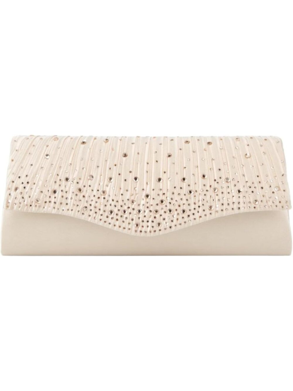 👜 Women's Pink Dent-Proof Pleated Rhinestone Formal Evening Bag with Chain